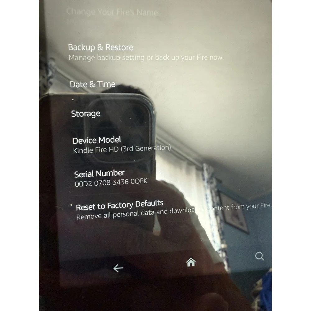 Amazon Kindle Fire HD (3rd Generation) 8GB, Wi-Fi, 7in - Black Test Working